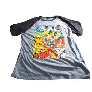 Men's DC Comics Originals Justice League of America Graphic T-Shirt Blue Sz XL